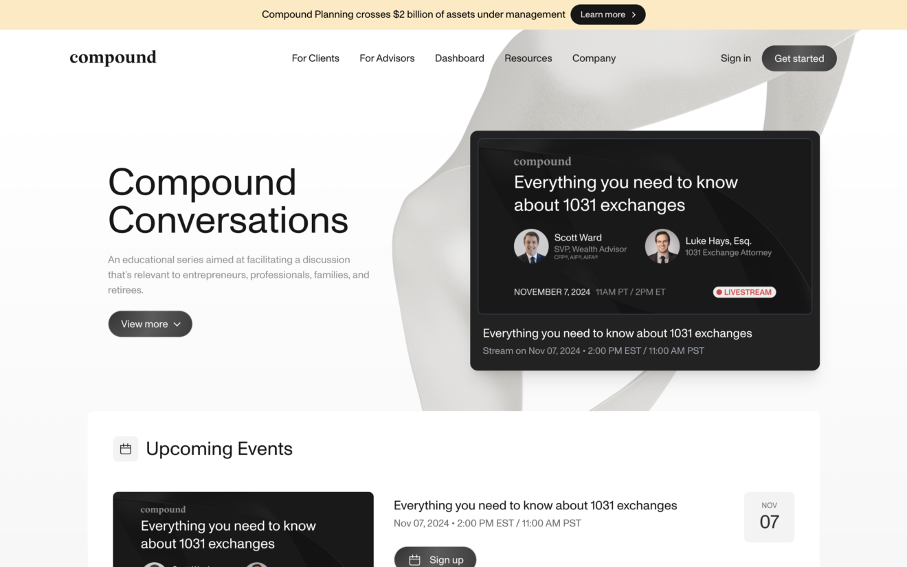 Compound Planning